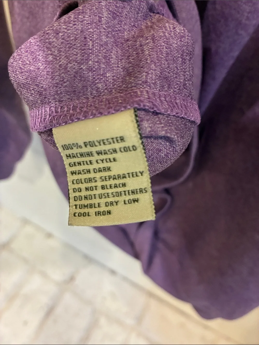 Donald Ross Purple Quarter-Zip Golf Performance Sweater